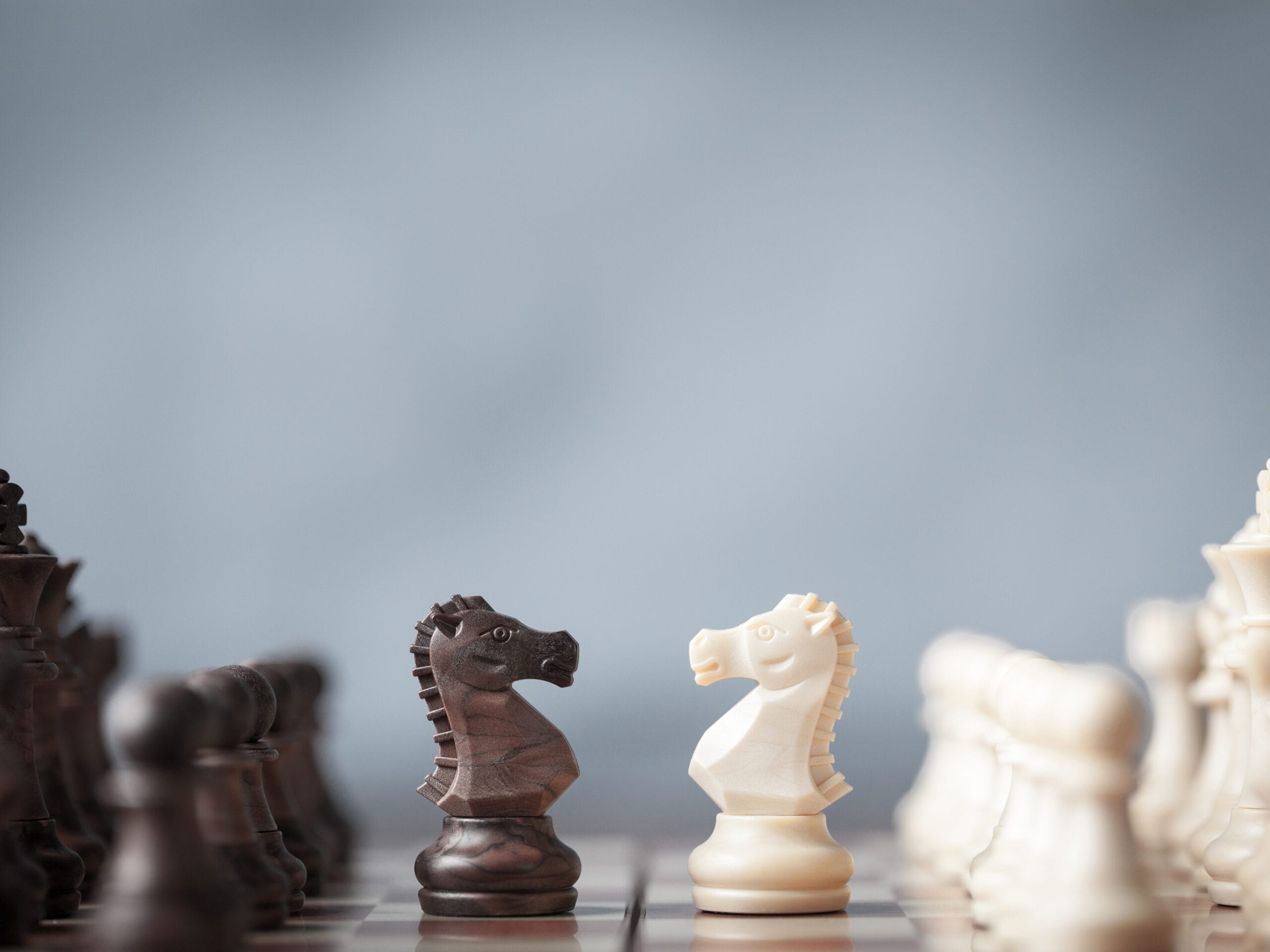 Knights on a chess board. RDM has extensive experience in alternative dispute resolution, mediation, and arbitration.