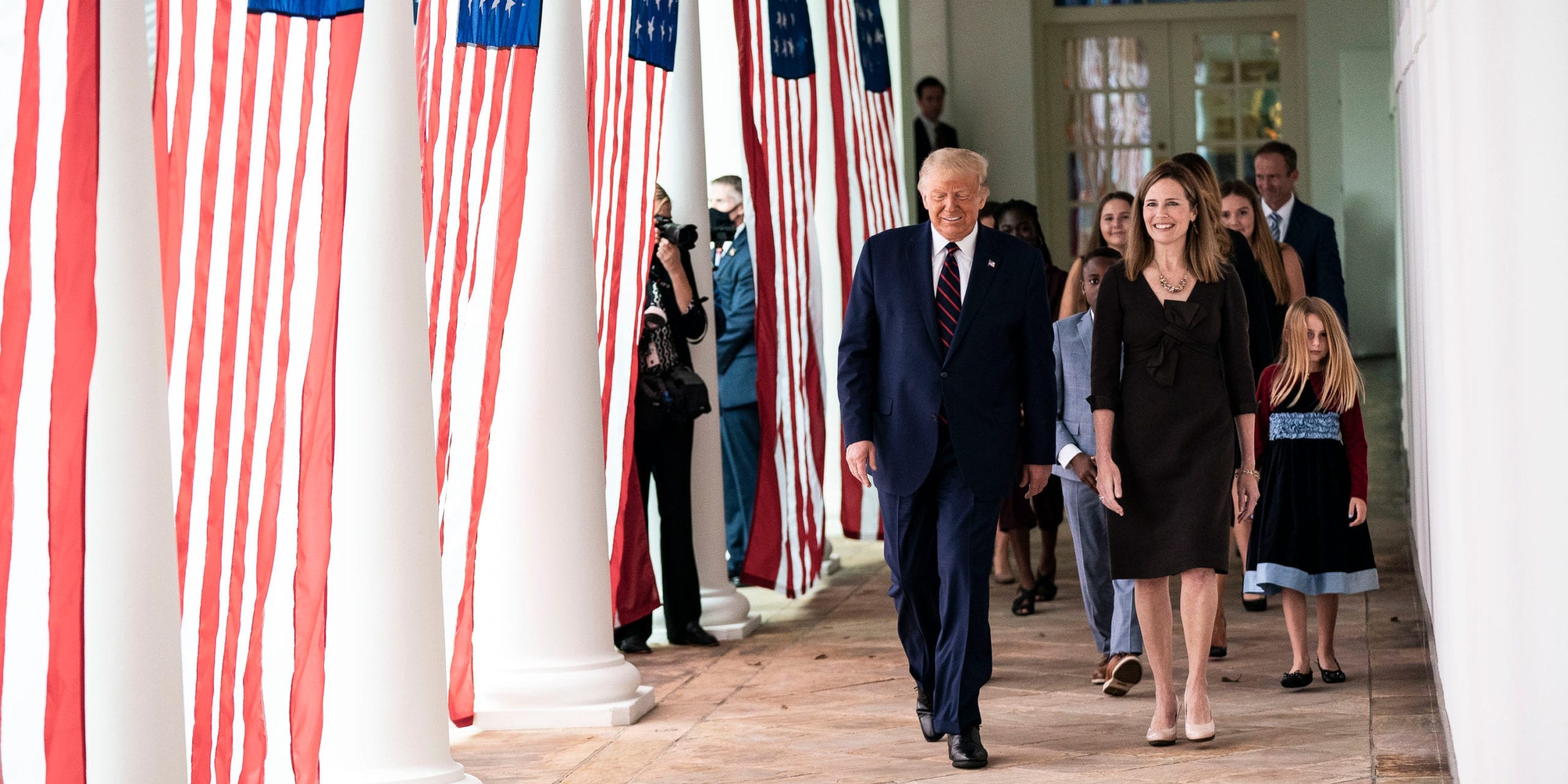President Donald Trump and Supreme Court nominee Amy Coney Barrett at the White House. Photo courtesy of the White House.