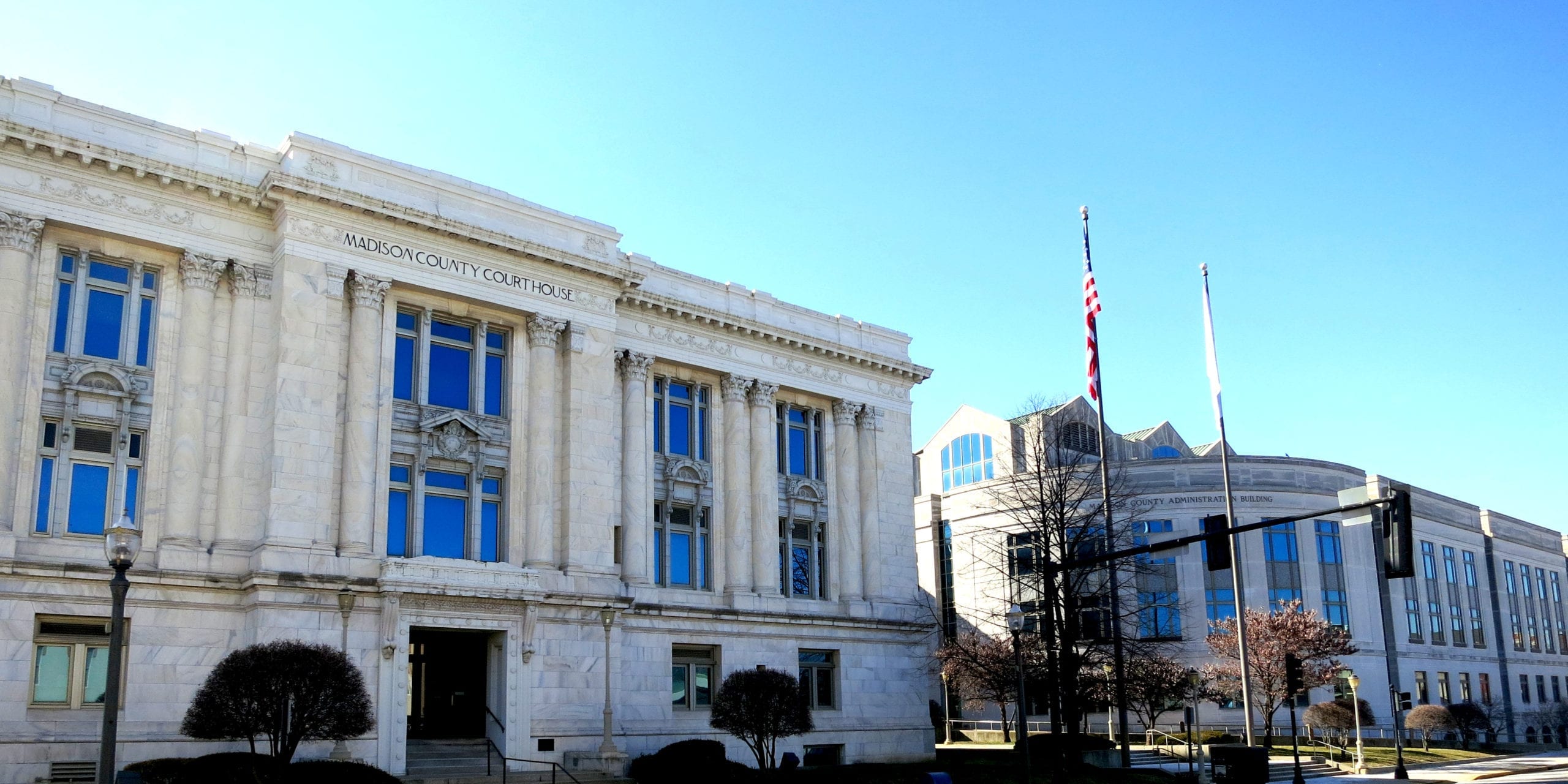 The Madison County Courthouse in Edwardsville, IL. Photo by Paul Sableman.