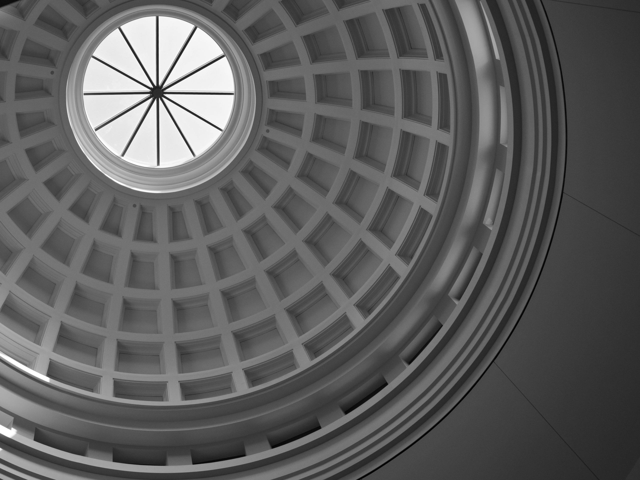 The interior dome of a courthouse. Photo by Flickr user Phil Roeder. RDM has experienced litigators and trial attorneys.