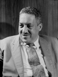 Portrait of Thurgood Marshall in 1957.