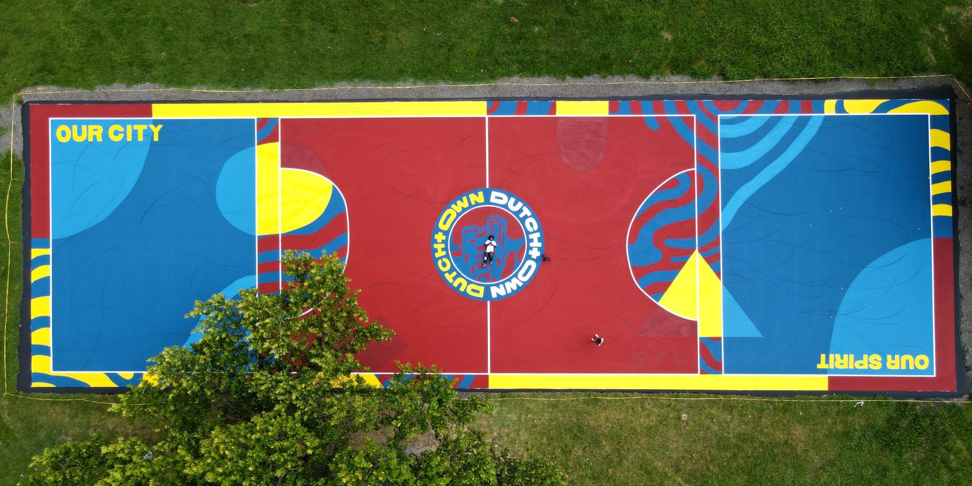 The futsal court in Marquette Park.